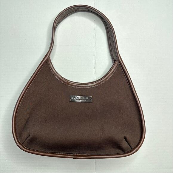1998 VTG Coach Ergo Mini Satchel 6202 Brown Hobo Made in Turkey Y2k Coquette - Picture 1 of 8